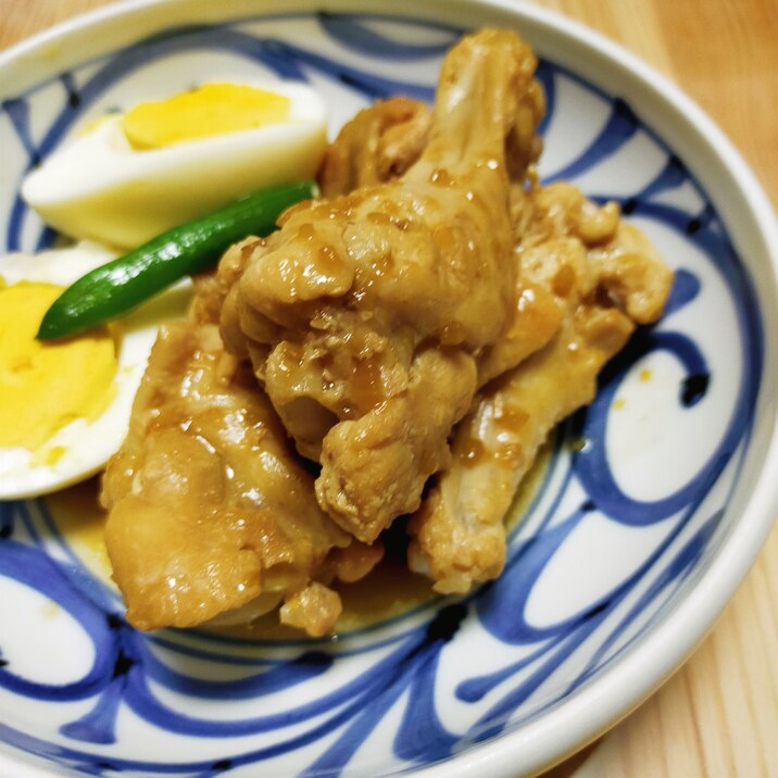 タレで簡単!鶏手羽元のさっぱり甘辛煮